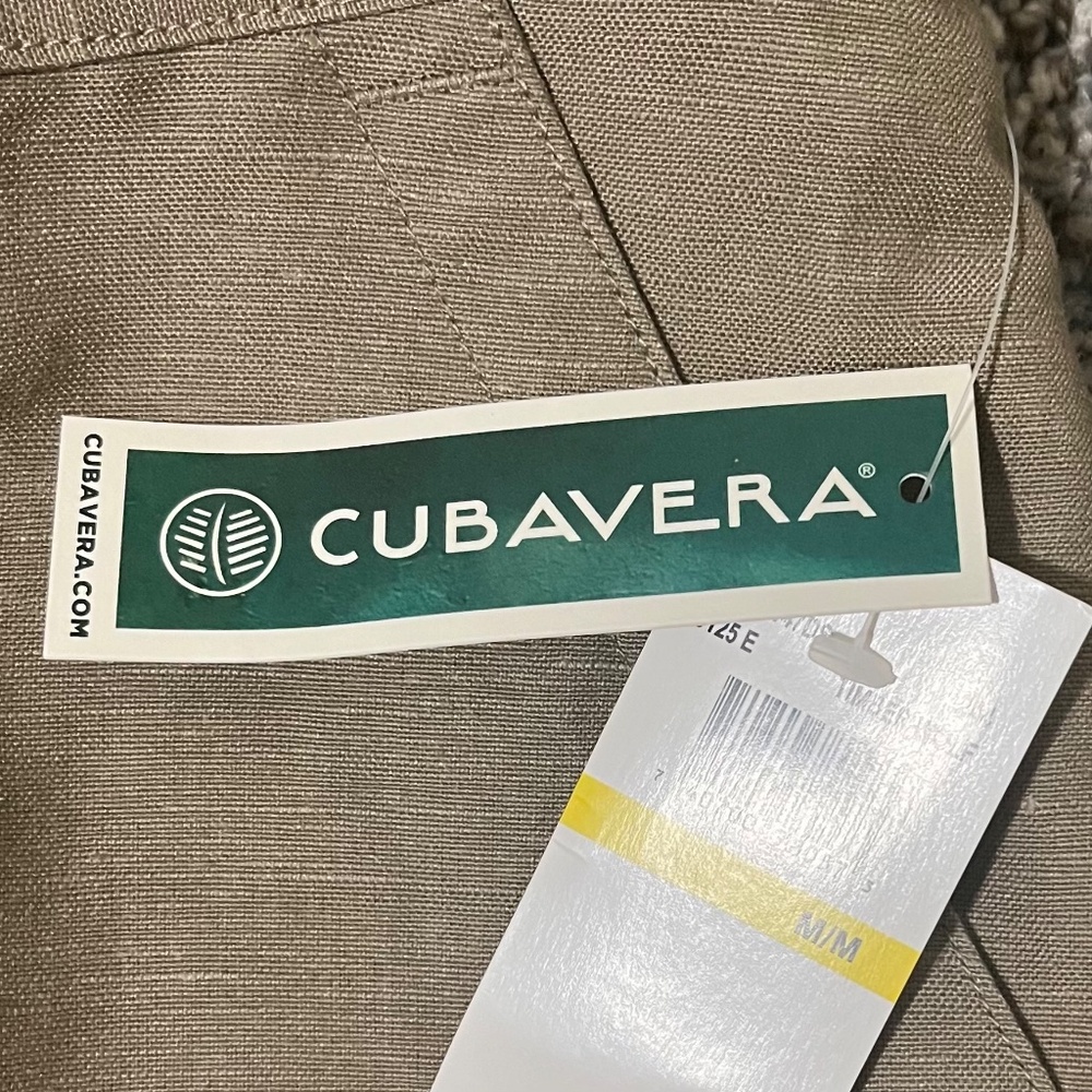 Men's Cubavera Linen -blend Drawstring Pants; size M; 32" Long - Picture 2 of 16